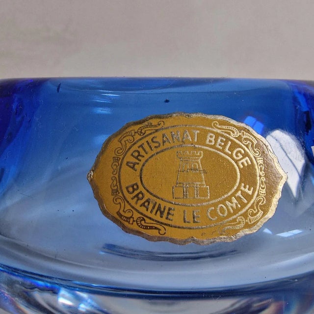 Vintage Blue Ashtray, 1960s For Sale - Image 3 of 4