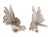 French French Silver-Plate Bird Table Ornaments, a Pair For Sale - Image 3 of 5