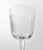 Glass 1950s Vintage Mid-Century 7 Wine or Water Glasses Criss-Cross X Fishnet Cuts For Sale - Image 7 of 7
