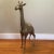 African 70’s Brass Giraffe Large 32.5" For Sale - Image 3 of 12