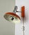 Space Age Herda Wall Lamp in Orange and Chrome, 1970s For Sale - Image 4 of 13