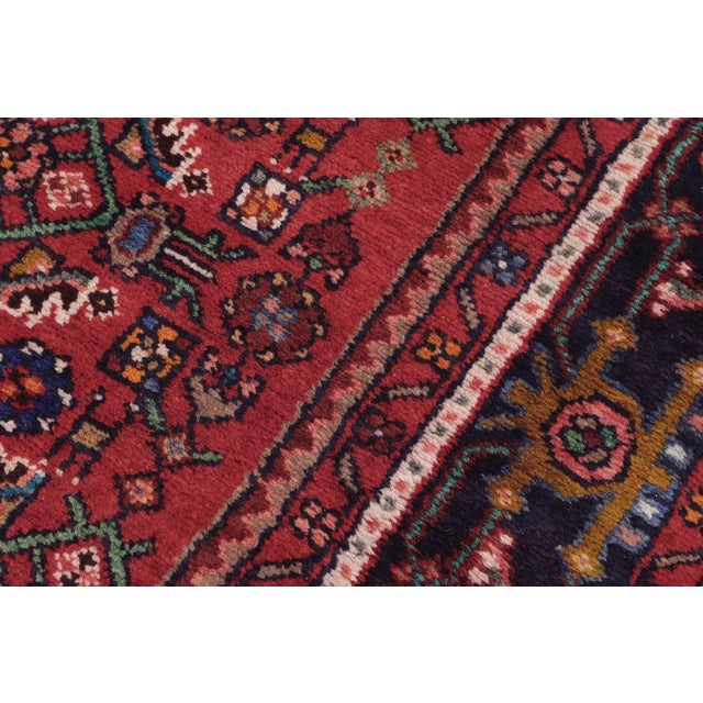Antique Tabriz Red/Blue Wool Rug - 5'10'' X 10'3'' For Sale In New York - Image 6 of 10