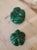 Carved Malachite Bulbous Shaped Stones - a Pair For Sale - Image 4 of 9