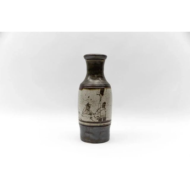 German Studio Ceramic Floor Vase from Wilhelm & Elly Kuch, 1960s For Sale - Image 9 of 9