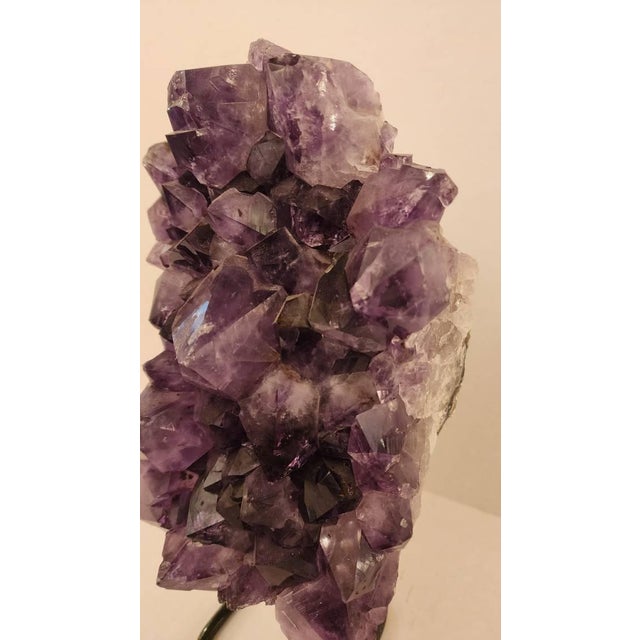 Mid 19th Century Mid 19th Century Amethyst Cluster on Stand For Sale - Image 5 of 7