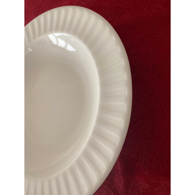 Late 20th Century Wedgwood White Night and Day Individual Pasta Bowl a Classic Late 20th Century Mint Condition For Sale - Image 5 of 12