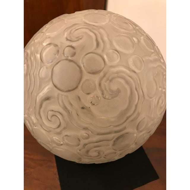 French Art Deco Table Lamp by Sabino With Geometric Motif For Sale In New York - Image 6 of 12