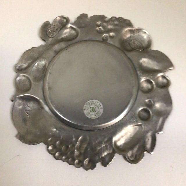 Sheffield Silver Plated Wine Bottle Coasters,1 Italian Pewter Coaster, 1 Author Court Wine Bottle Coaster- Group of 4 For Sale - Image 9 of 12