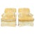 Pair of Mustard Yellow Velvet Club Chairs For Sale - Image 13 of 13