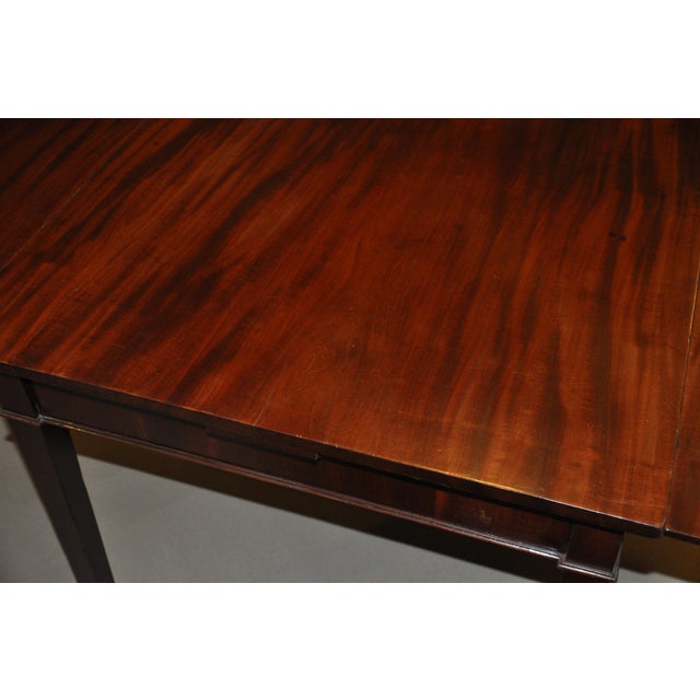 Antique Mahogany Georgian Style Refectory Dining Table For Sale In New York - Image 6 of 9