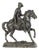 Antique Spelter Horse and Rider Clock Topper Statue For Sale