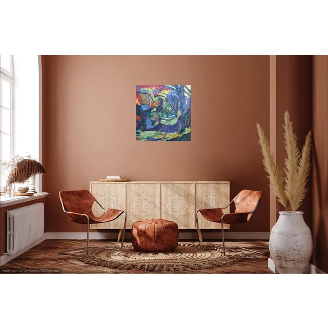 Wood "Path in the Woods in France" Oil Painting Framed For Sale - Image 7 of 7