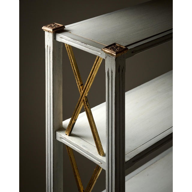 Pair of Louis XVI Style Bookcases, Antique, Painted, French 1880s For Sale - Image 4 of 9