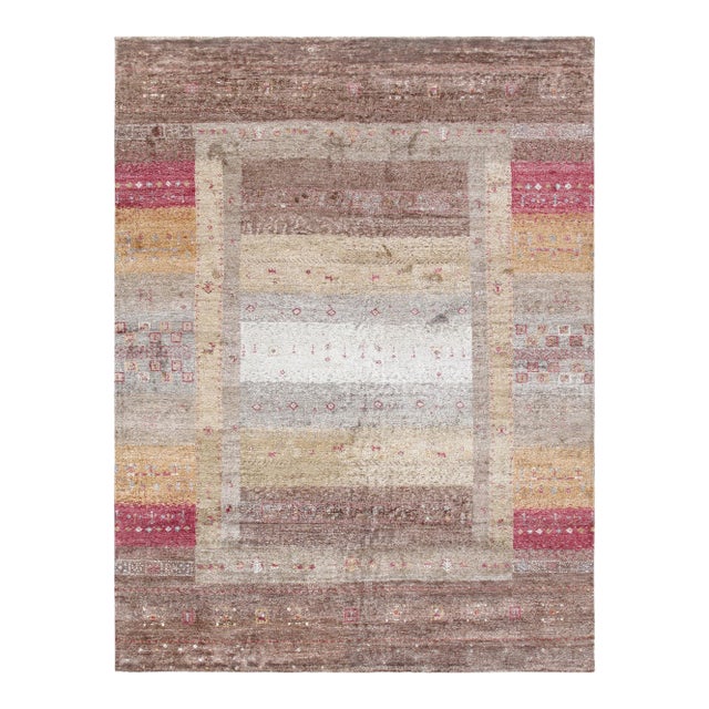 Pasargad Home Tribal Multi Area Rug- 5' 9" X 7' 8" For Sale