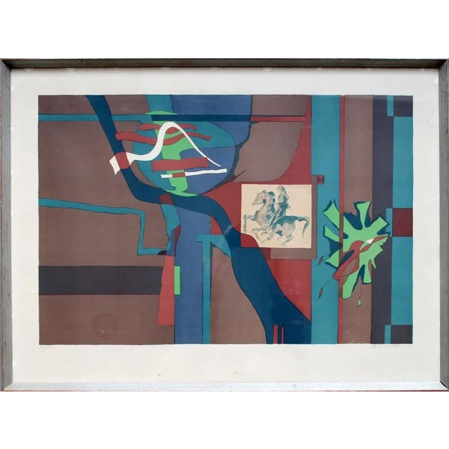 Gudmund Olsen, Abstract Composition, 1974, Lithograph For Sale - Image 4 of 5