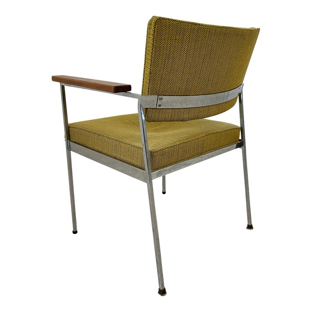 Mid Century Modern Robert John Stainless Steel Armchair For Sale