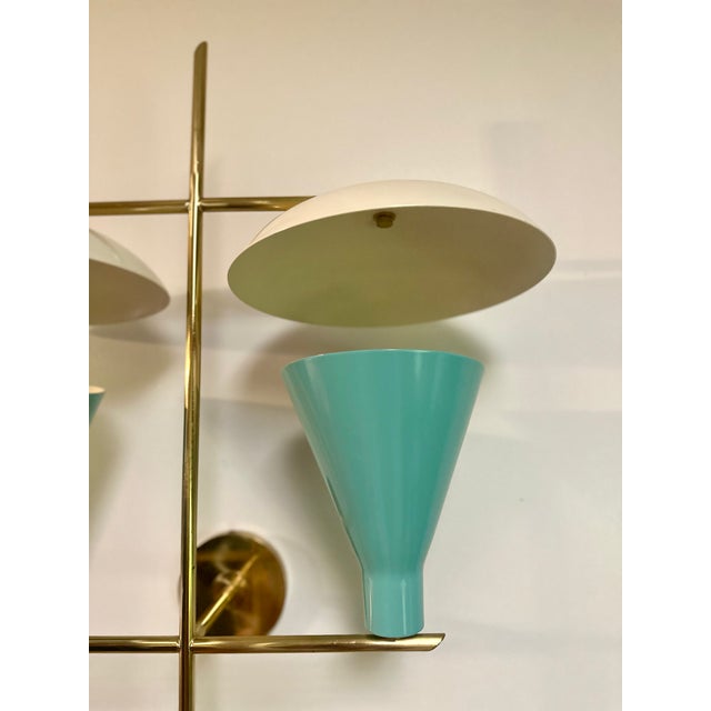 Mid-Century Modern 1950s Mid-Century Modern Roberto Giulio Rida White Disk Cones For Sale - Image 3 of 8