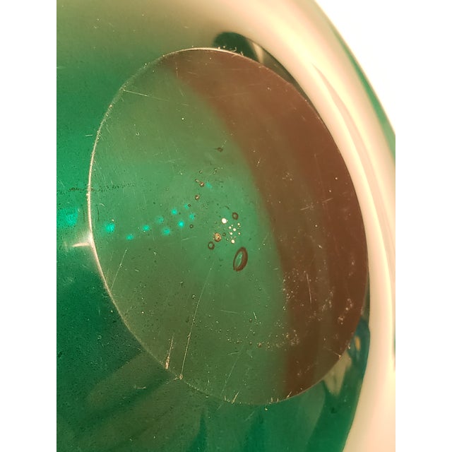 Pauly & C Murano Green Aventurine Glass Bowl 1930s For Sale - Image 6 of 13