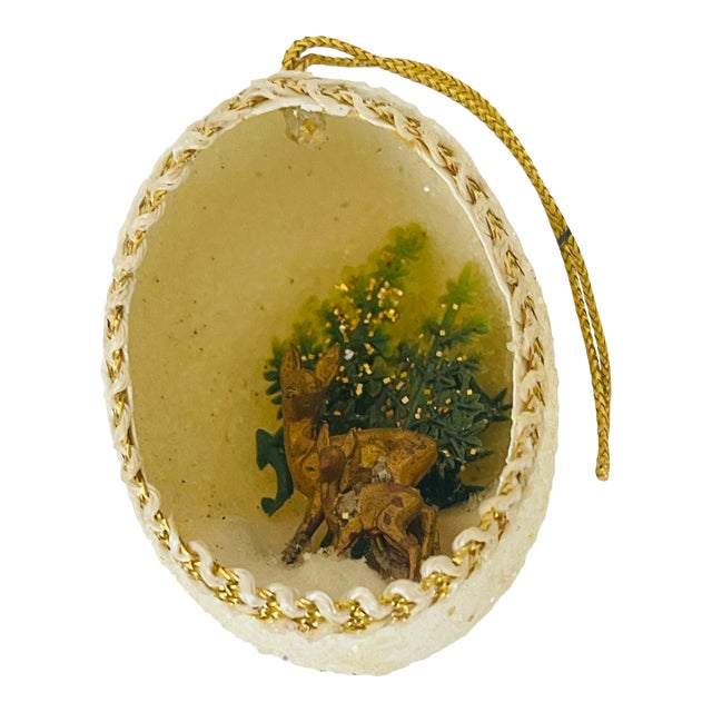 Mid 20 Th C Egg Shell Diorama Handmade Ornament For Sale