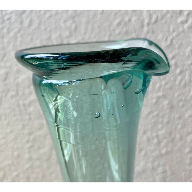 Recycled Glass Hand Blown White Wine Decanter With Ice Pocket Chairish