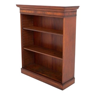 Antique Georgian Open Front Bookcase in Mahogany, 1790s For Sale