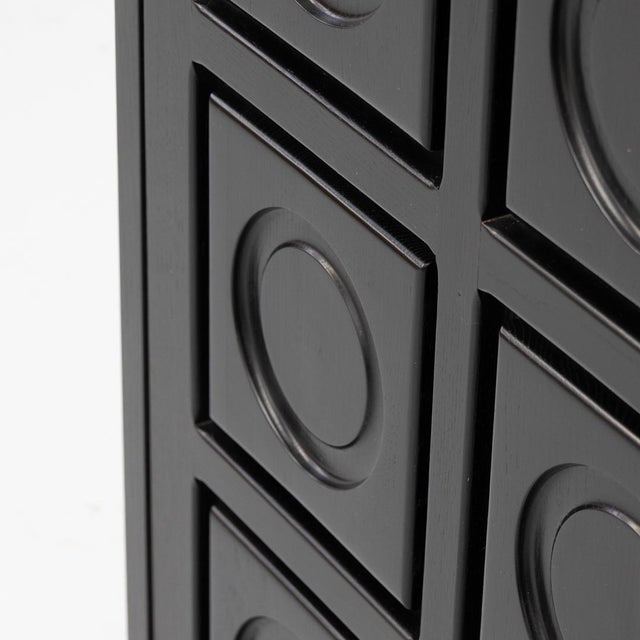 Vintage Brutalist Belgian Cabinet in Wood, 1970s For Sale - Image 12 of 16