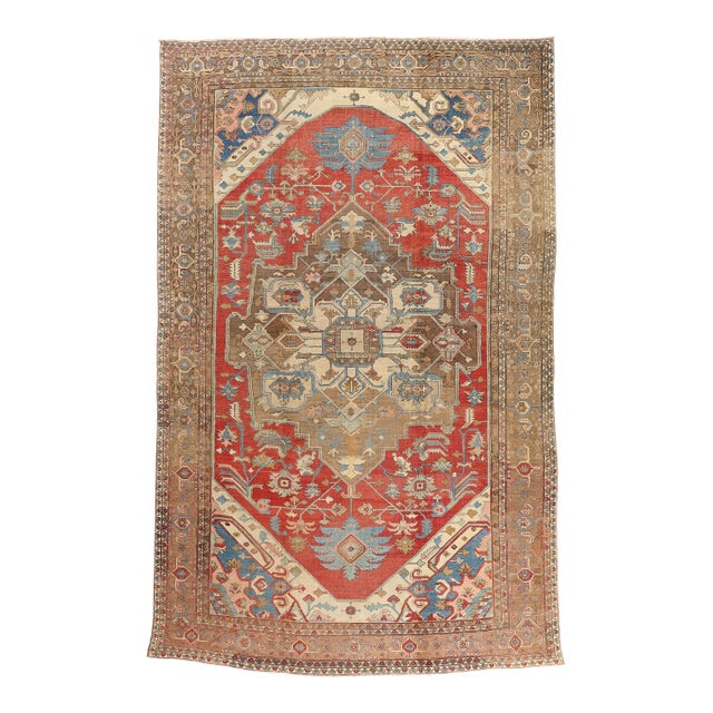 Late 19th Century Persian Serapi Rug, 12'00 X 18'11 For Sale