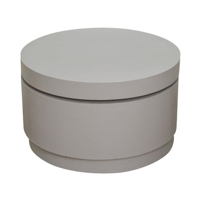 Karl Springer Style MD Century Modern Round Cylinder ...