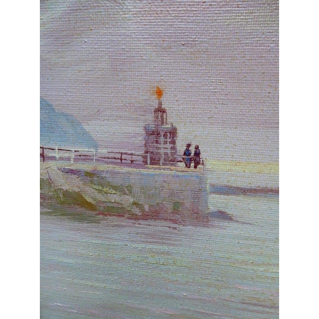 1980s Oluf Olsen Tara, Leaving Port, 1981, Oil Painting on Canvas, Framed For Sale - Image 5 of 14