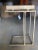 2020s Crate & Barrel Echo Modern Industrial C-Table in Antique Brass Finish With Mirrored Glass, Imar-199-Cb For Sale - Image 5 of 12