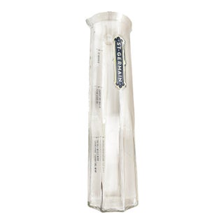 French St. Germain Elderflower Liquor Branded Glass Cocktail Carafe / LTD Edition/ Early 21st Century For Sale