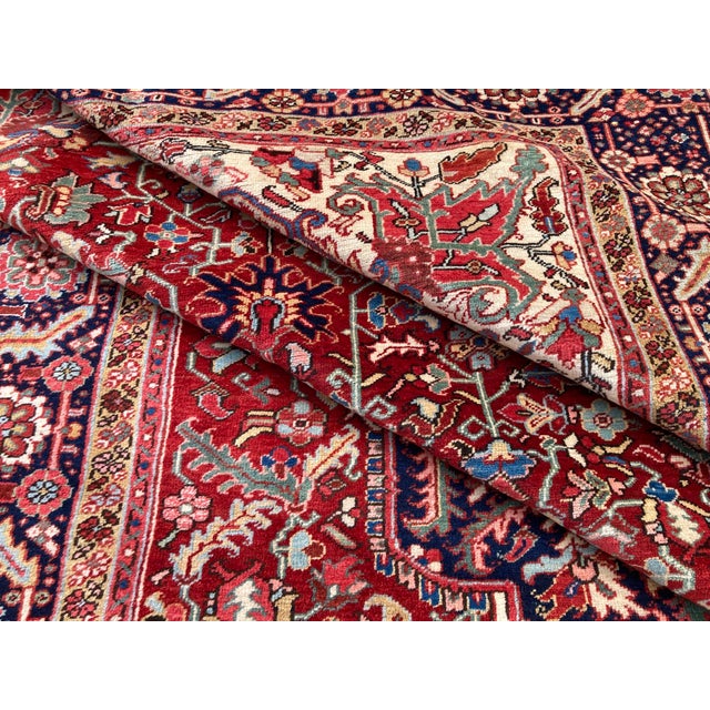 Antique Heriz Rug, 1920s For Sale - Image 15 of 18