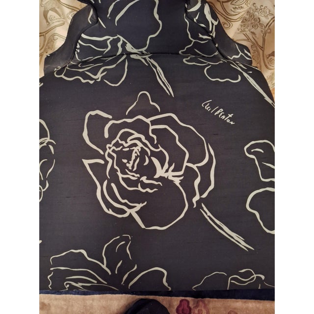 Cecil Beaton Silk Vase Back Accent Chair For Sale In Los Angeles - Image 6 of 7