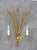 Gold Spanish Gilt Tole Reed and Seed Head Wall Sconce, 1960 For Sale - Image 8 of 10
