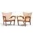 Mid-Century Modern Adrian Pearsall for Craft Associates 2291-C Mid Century Walnut Lounge Chairs - Pair For Sale - Image 3 of 12