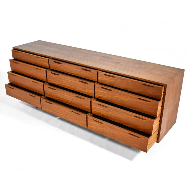 Wood Ib Kofod-Larsen 12 Drawer Cabinet/Dresser For Sale - Image 7 of 8