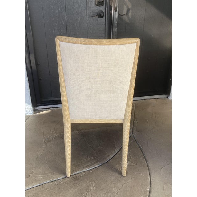 Michael Berman Michael Berman Ltd. "Futura" Armchair in Cerused Oak For Sale - Image 4 of 11