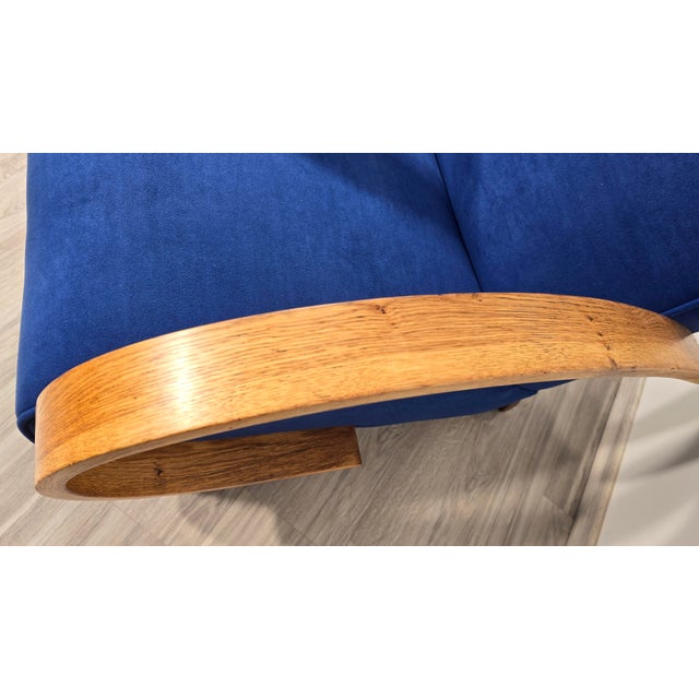 Art Deco Lounge Chair by Jindřich Halabala, 1950s For Sale - Image 9 of 11