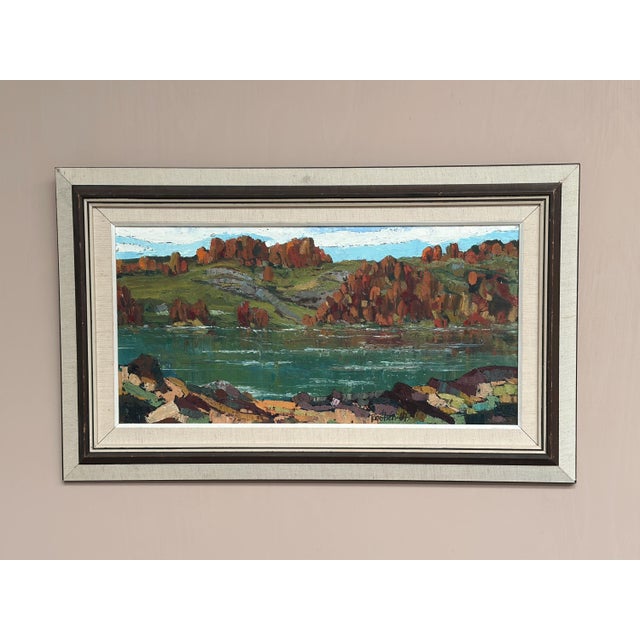 Tage Törngren, River View, 1967, Oil Painting on Canvas, Framed For Sale - Image 6 of 18