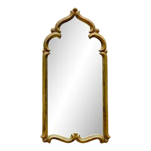 Late 20th Century Vintage Boho Temple Gilt Mirror