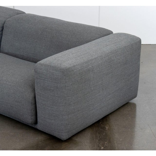 Textile Hay Mags Soft Low Gray Fabric Upholstered Sofa For Sale - Image 7 of 12