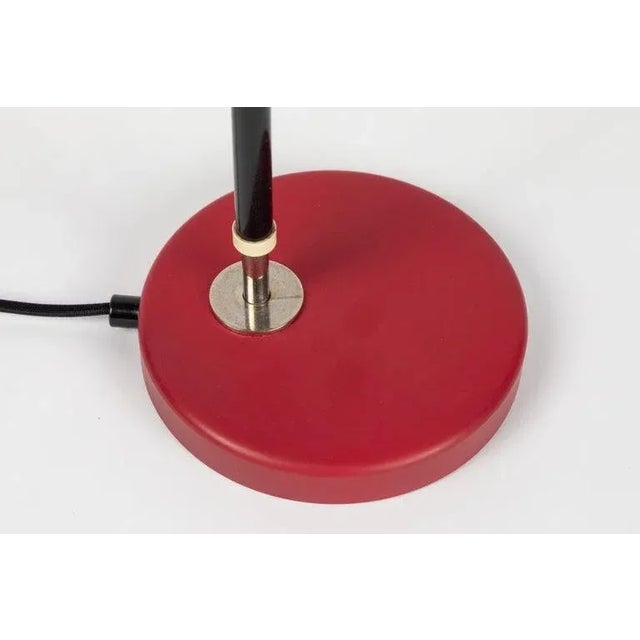 1950s Yki Nummi Red Desk Lamps for Orno - a Pair For Sale - Image 12 of 12