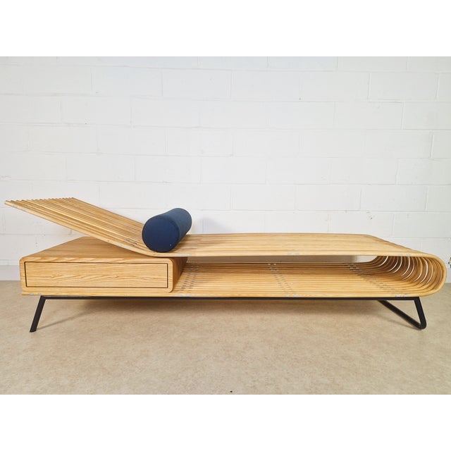 Vintage Danish Ash Chez Daybed by Birge Scheider, 1970s For Sale - Image 9 of 14