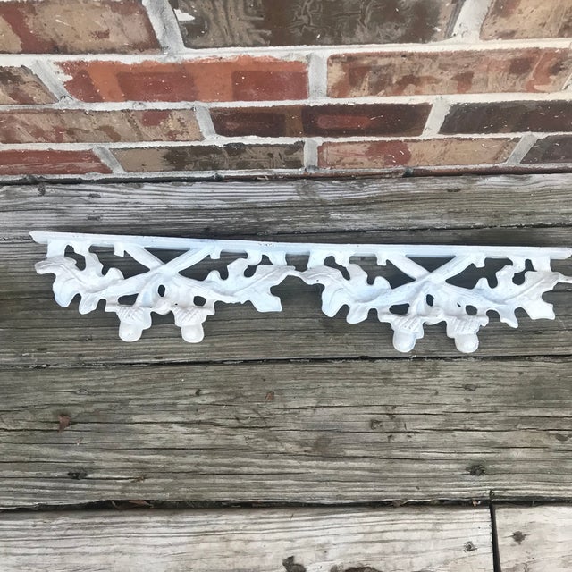 Metal Architectural Salvage Pediment New Orleans French Country Style For Sale - Image 7 of 10