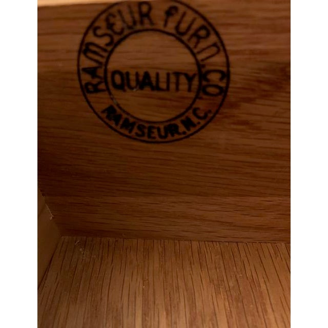 1950s Ramseur Mid Century Modern 5 Drawer Dresser W Glass Top For Sale - Image 11 of 18