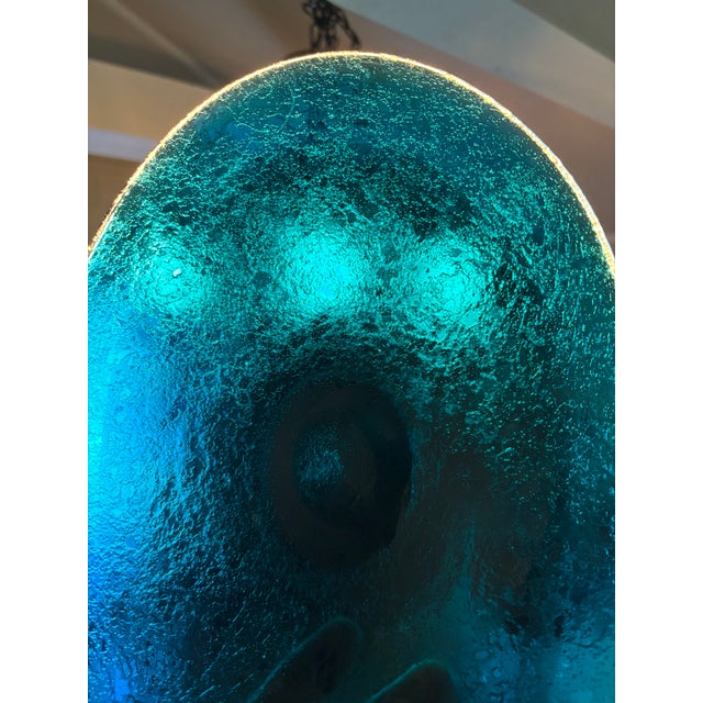 Murano Style Aqua Color Dish. This piece comes in an Oval Shape in Coordinating Colors. .