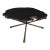 Serra Black Stone Cocktail Table For Sale
