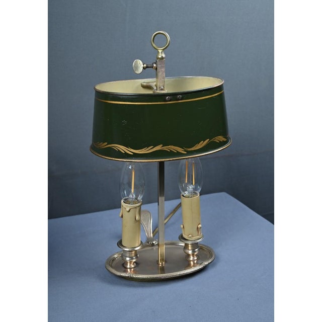 Antique Brass Bouillotte Lamps, 1890s, Set of 2 For Sale - Image 15 of 18