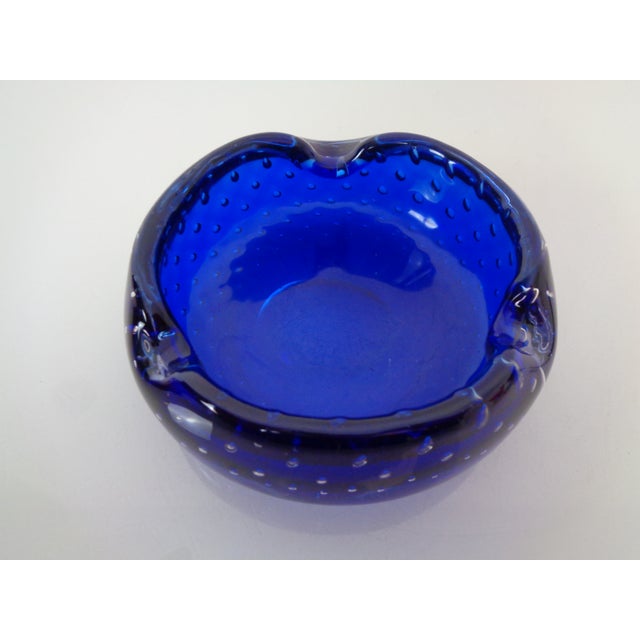 Blue Sommerso Murano Glass Bowl, Italy, 1960s For Sale - Image 10 of 15