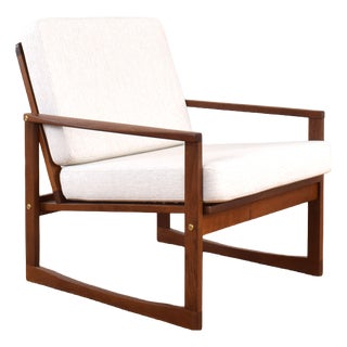 Mid-Century Modern Danish Teak Lounge Chair, 1960s For Sale